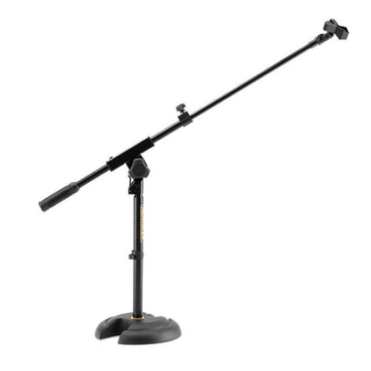 HERCULES MS120B | Soporte de Micrófono de Perfil Bajo con Brazo Ajustable