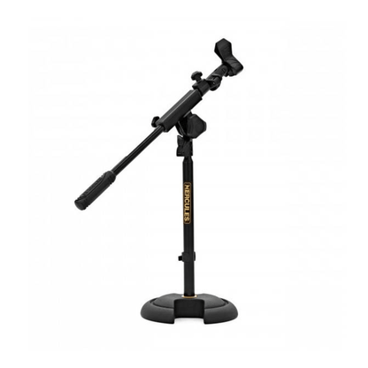 HERCULES MS120B | Soporte de Micrófono de Perfil Bajo con Brazo Ajustable