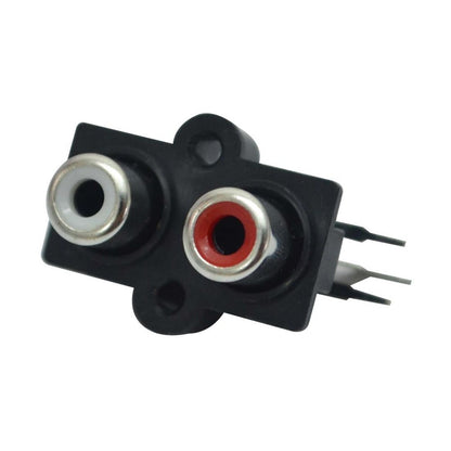 UNIVERSAL HY1.4022 | JACK CHASIS 2 RCA PINES L (90 GRADOS)