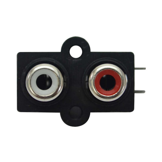 UNIVERSAL HY1.4022 | JACK CHASIS 2 RCA PINES L (90 GRADOS)