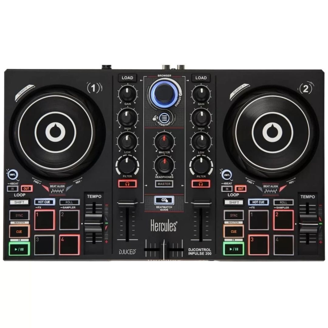 Hercules DJControl Inpulse 200 | Controlador DJ Profesional USB