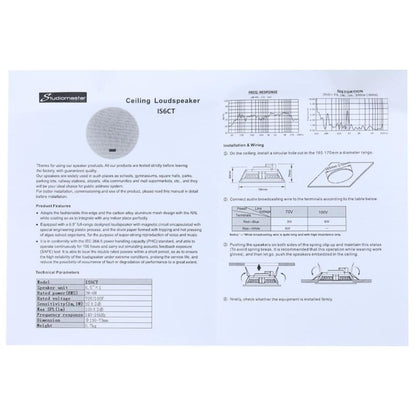 Studiomaster IS6CT | Parlante de Techo 6.5” para Tumbado
