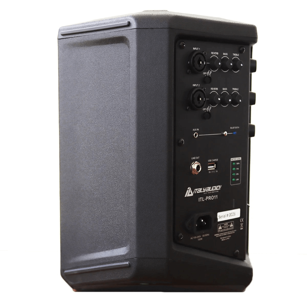 Italy Audio ITL-PRO11 | Parlante Amplificado Recargable BT con DSP