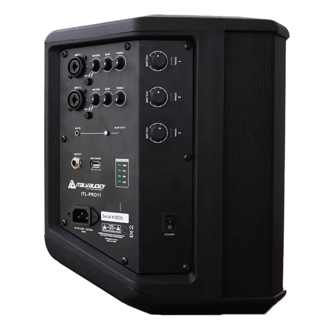 Italy Audio ITL-PRO11 | Parlante Amplificado Recargable BT con DSP