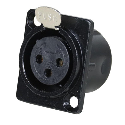 UNIVERSAL JA-155 | JACK CANON CHASIS METALICO NEGRO