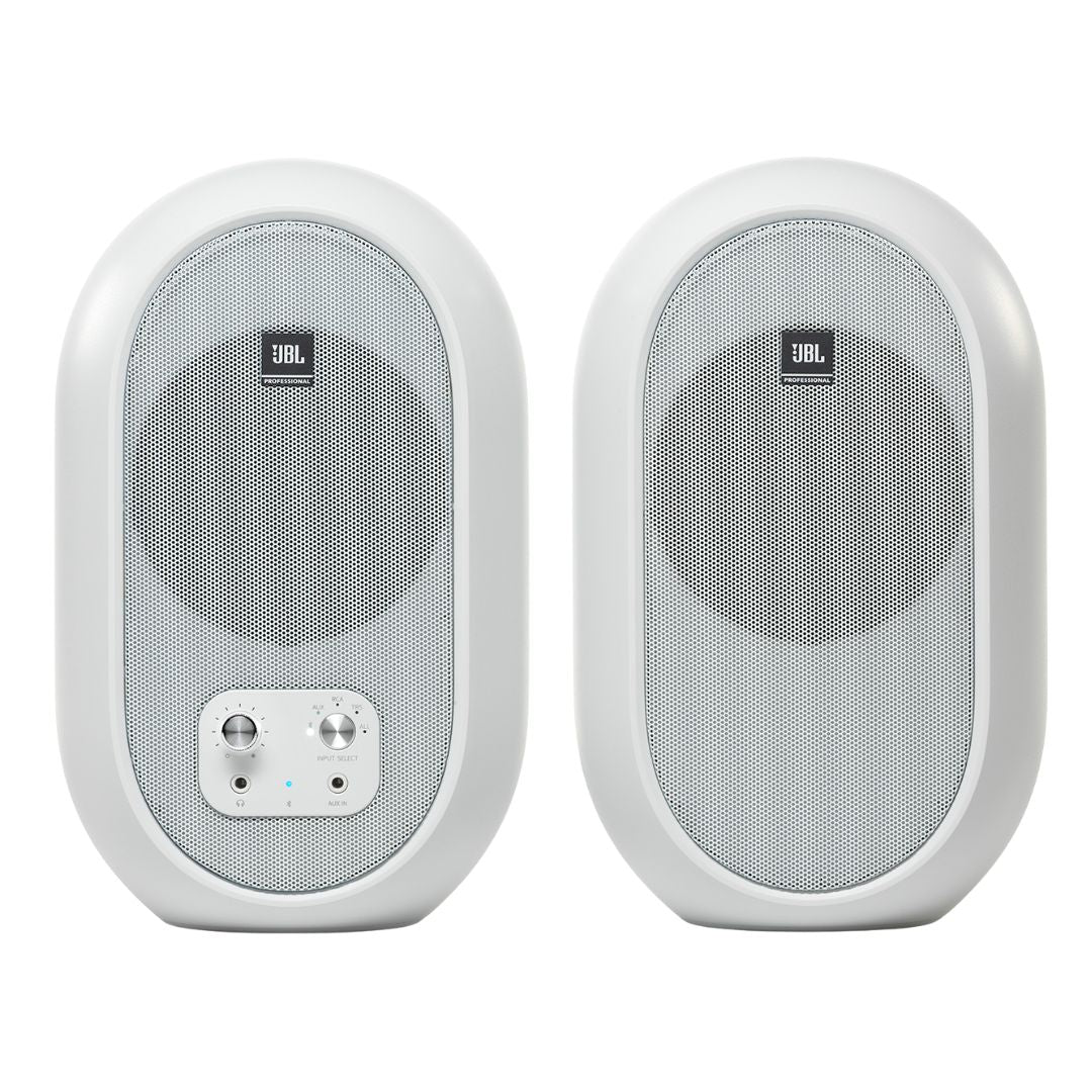 JBL 104BT White | Monitores de Estudio Activos 4.5” con Bluetooth