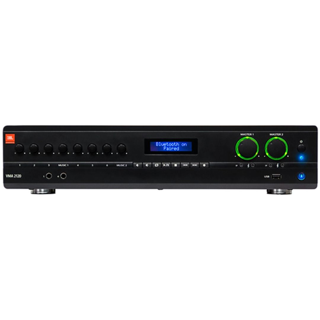JBL VMA2120 | Amplificador Mezclador de 8 Entradas y 2 Canales de 120W