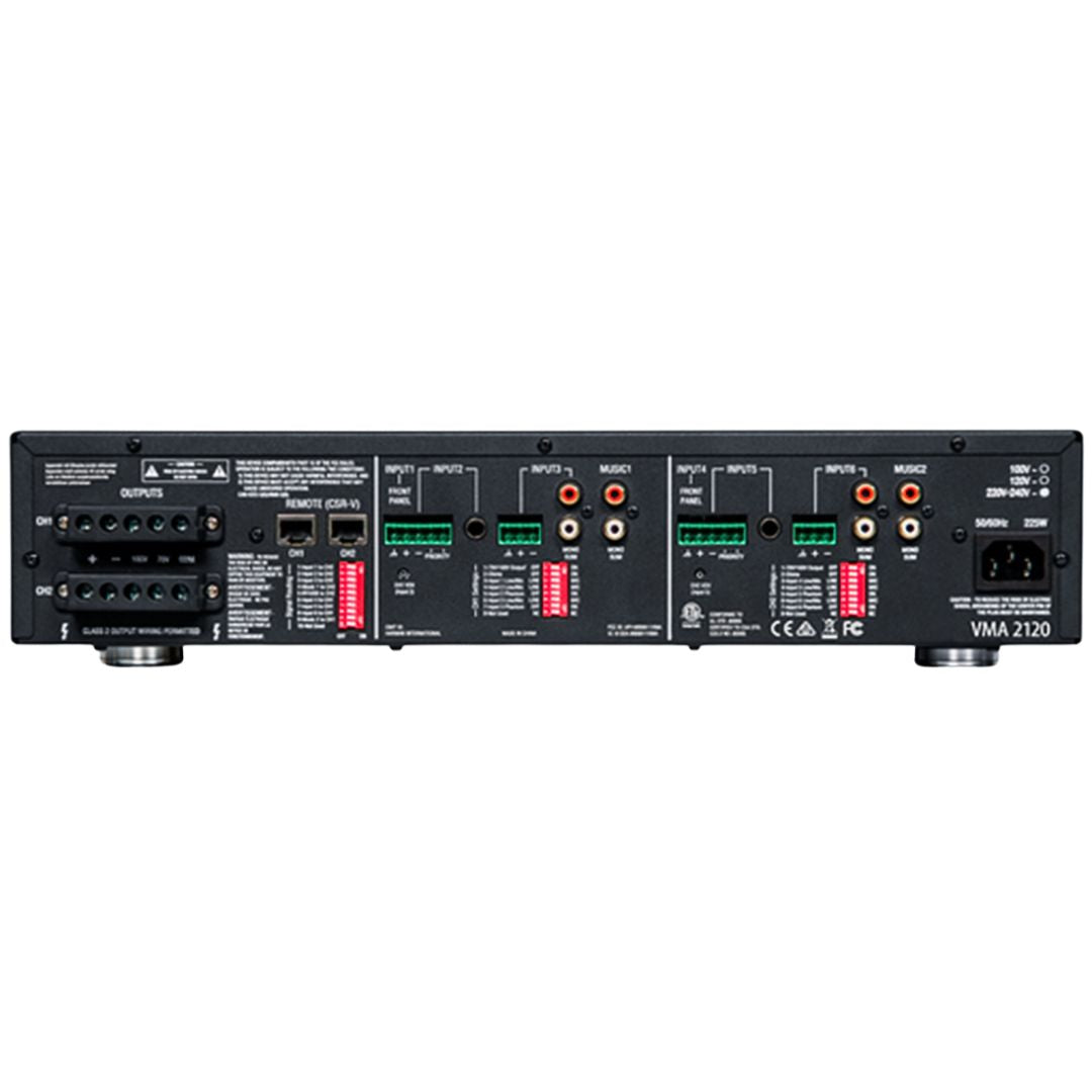 JBL VMA2120 | Amplificador Mezclador de 8 Entradas y 2 Canales de 120W