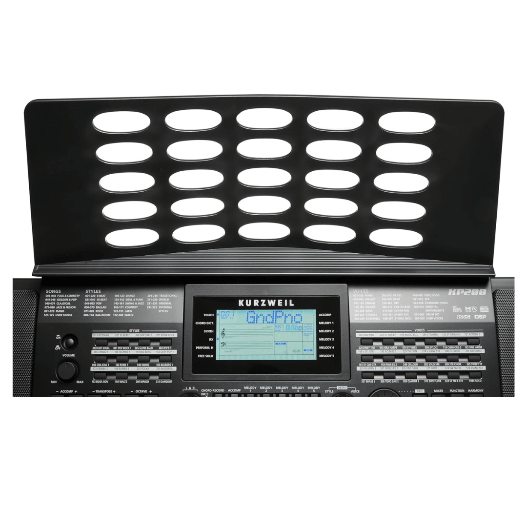 KURZWEIL KP-200 | Teclado Profesional de 61 Teclas Color Negro