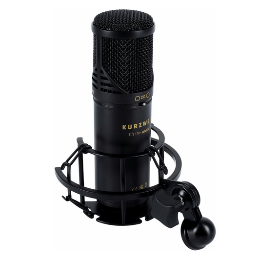 KURZWEIL KM-2U BLACK | Micrófono Condensador USB de Alta Resolución