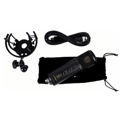 KURZWEIL KM-2U BLACK | Micrófono Condensador USB de Alta Resolución