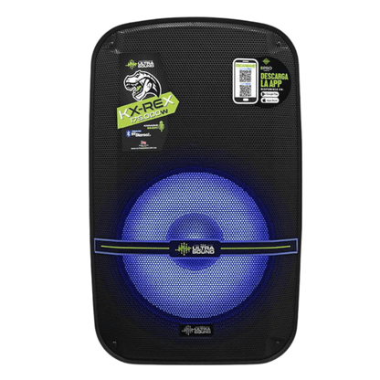 ULTRASOUND KX-REX MK4 | Parlante Activo de 15’’ con BT Estéreo, Modo Karaoke y APP SPRO