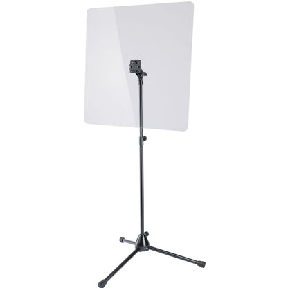 K&M 11903-000-55 | Escudo Protector de Acrílico Transparente de 600 × 600 mm con Soporte Trípode Ajustable