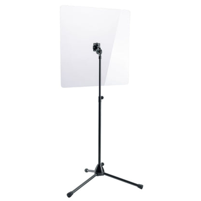 K&M 11903-000-55 | Escudo Protector de Acrílico Transparente de 600 × 600 mm con Soporte Trípode Ajustable