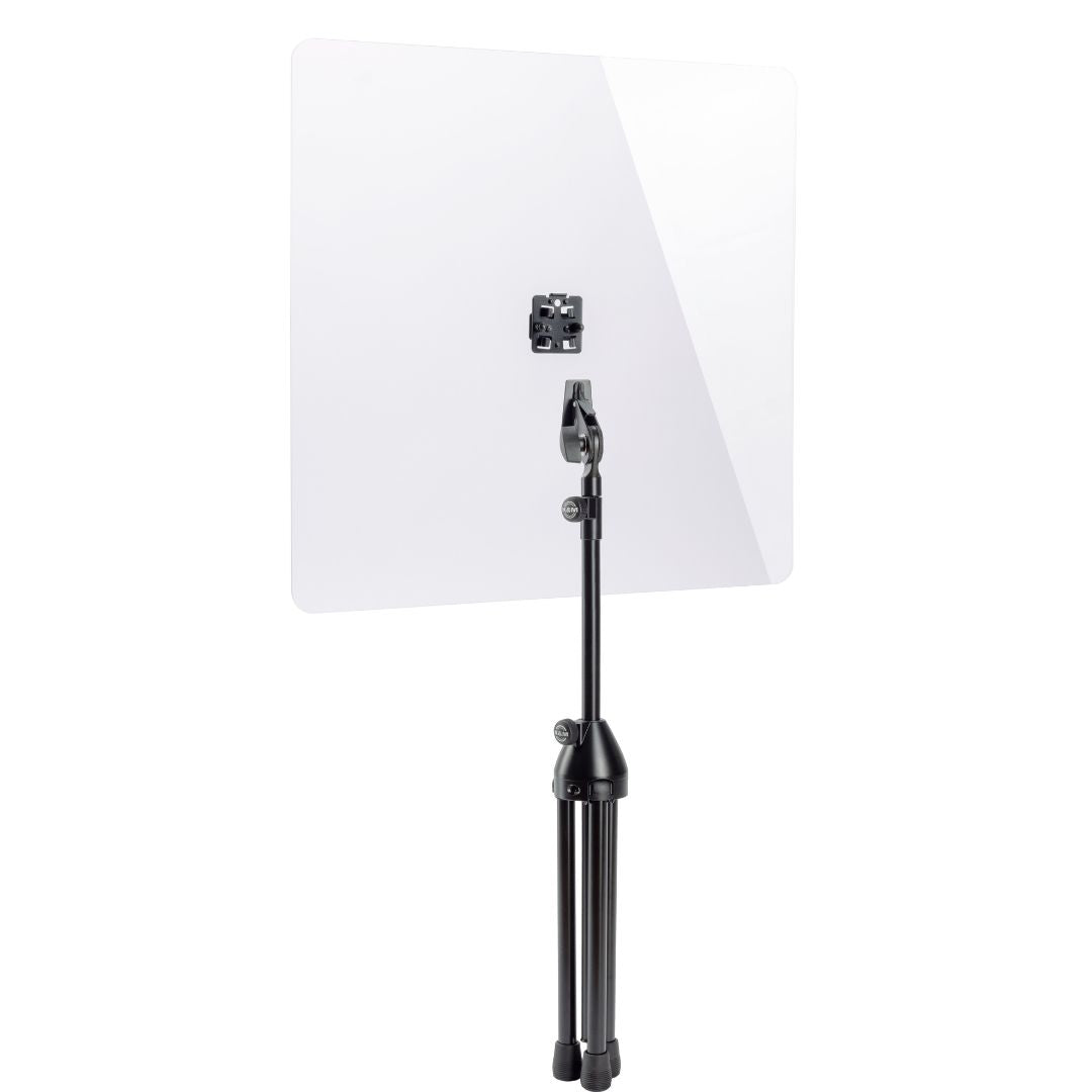 K&M 11903-000-55 | Escudo Protector de Acrílico Transparente de 600 × 600 mm con Soporte Trípode Ajustable
