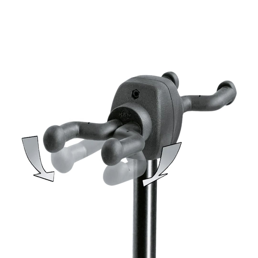 K&M 17620-000-55 | Soporte Doble para 2 Guitarras con Estructura Resistente