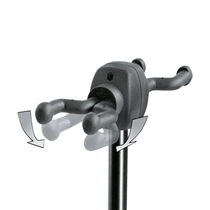 K&M 17620-000-55 | Soporte Doble para 2 Guitarras con Estructura Resistente