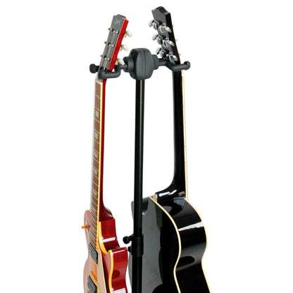 K&M 17620-000-55 | Soporte Doble para 2 Guitarras con Estructura Resistente