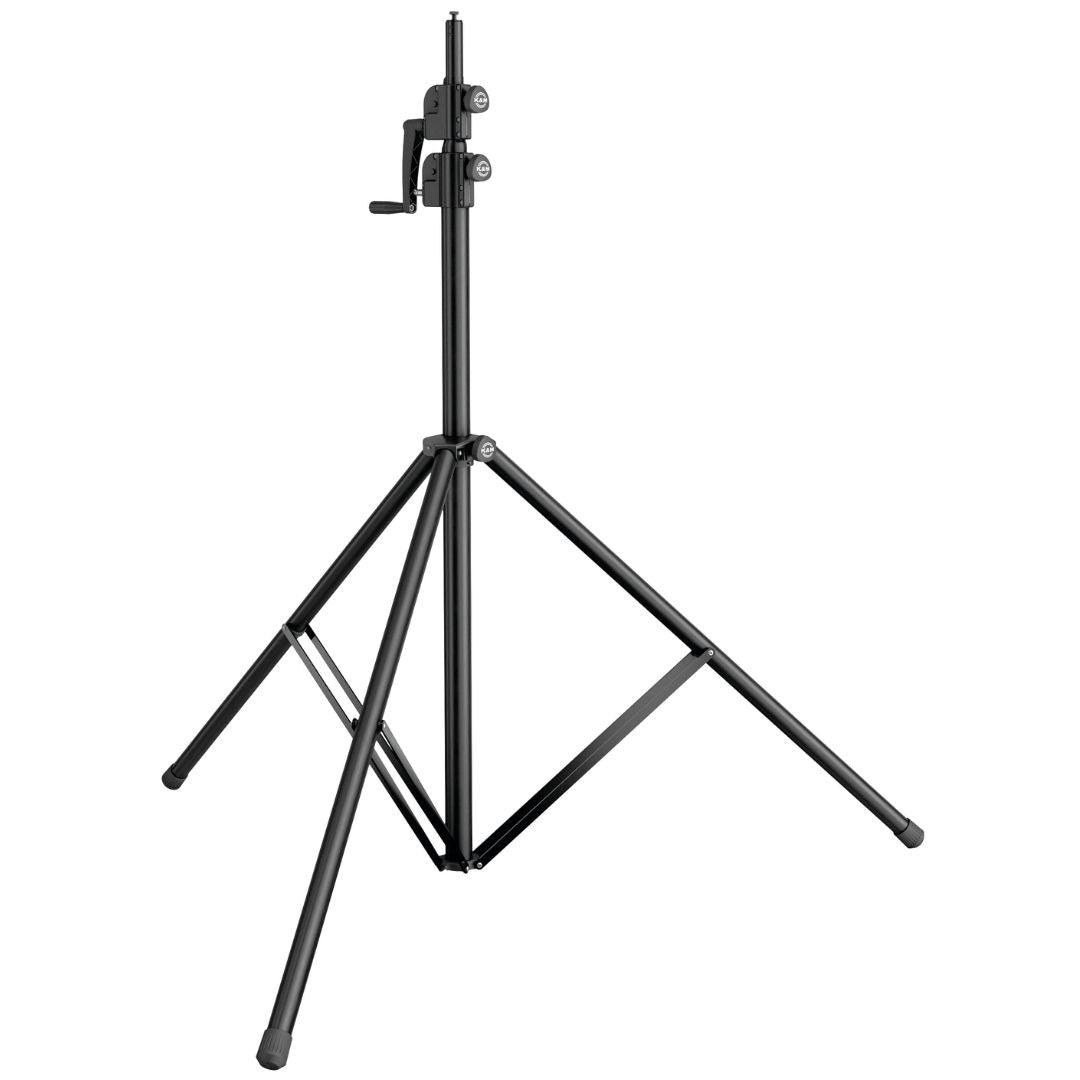 K&M 24740 | Soporte Profesional para Iluminación y Altavoz con Manivela