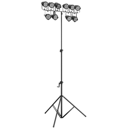 K&M 24740 | Soporte Profesional para Iluminación y Altavoz con Manivela