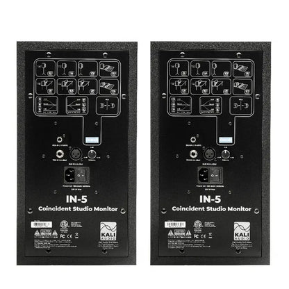 Kali Audio IN-5 Par | Monitores Activos de Estudio de Campo Cercano 3 Vías 5”