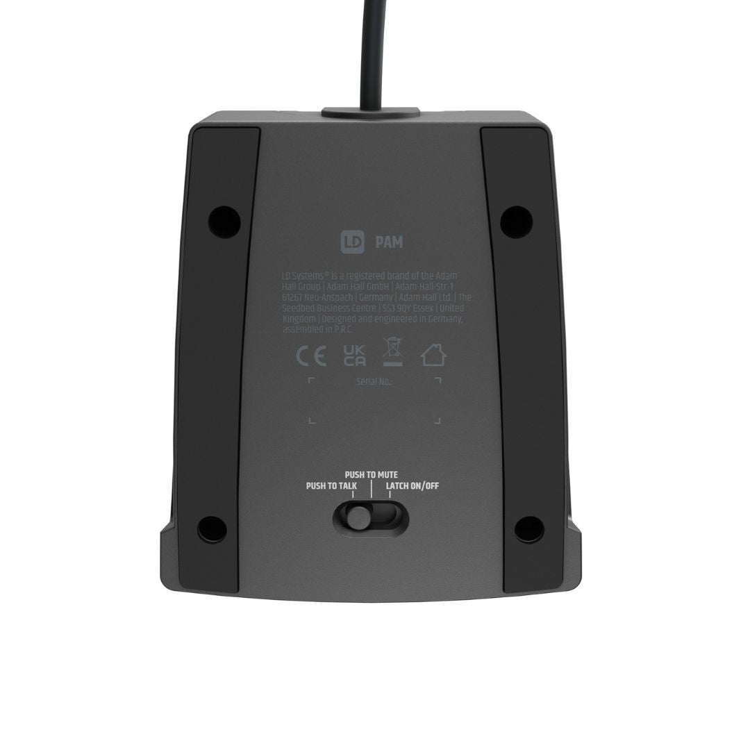 LD Systems LDPAM | Micrófono de Mesa Profesional con Cuello de Cisne