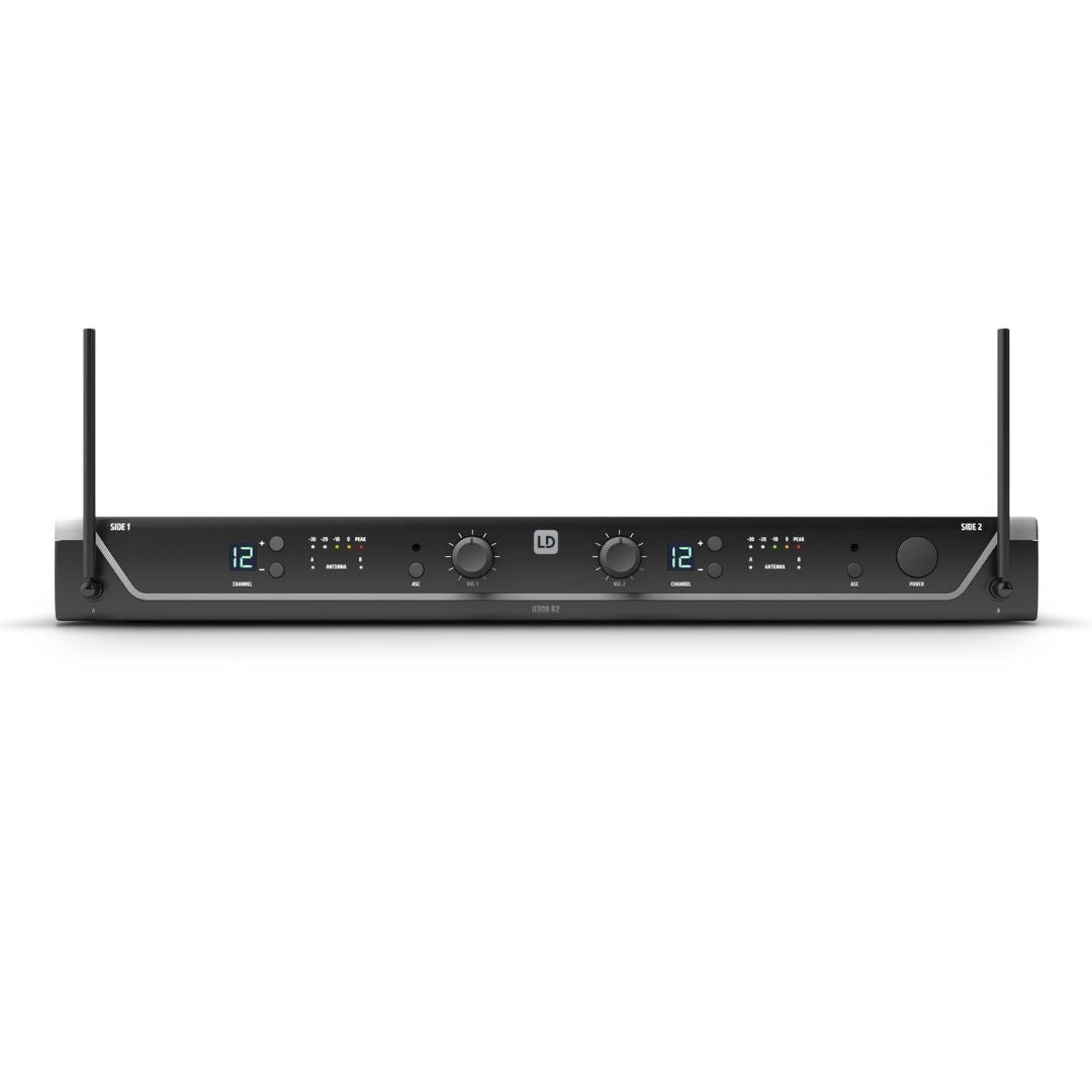 LD Systems LDU306BPH2 | Sistema Doble Inalámbrico UHF con Micrófonos Diadema