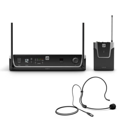 LD Systems LDU306BPHUS | Sistema Inalámbrico UHF con Micrófono Diadema Profesional