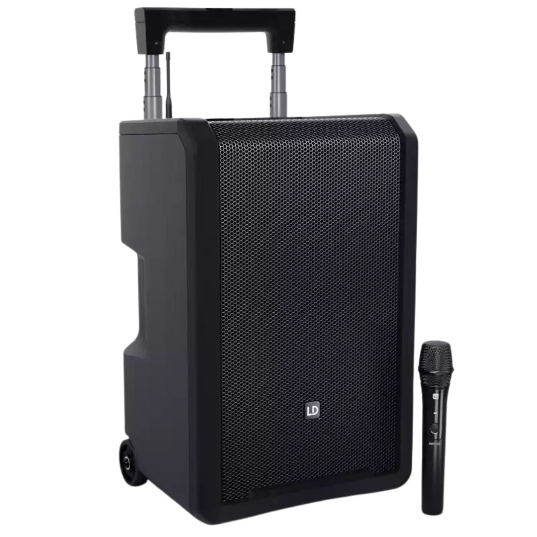 LD Systems ANNY® 10 HHD B6 | Altavoz Portátil Bluetooth® 10" con Batería + Mezclador + Micrófono Inalámbrico