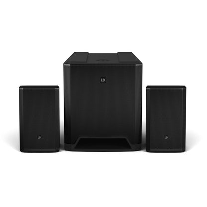 LD Systems DAVE 18 G4X | Sistema Activo Profesional 2.1 con Subwoofer 18” y Satélites 8”