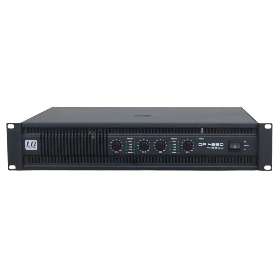 LD Systems DEEP2 4950 | Amplificador Profesional Clase H de 4 x 810W @ 4Ω