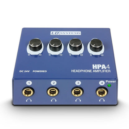 LD Systems HPA4 | Amplificador de Audífonos Profesional 4 Canales