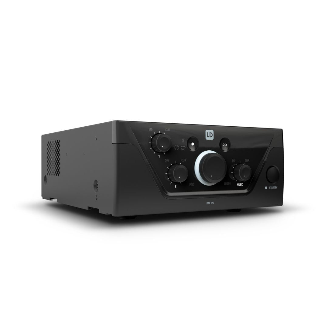LD Systems IMA 120 | Amplificador de Instalación 120W 70V / 100V / 4 Ohms con Bluetooth