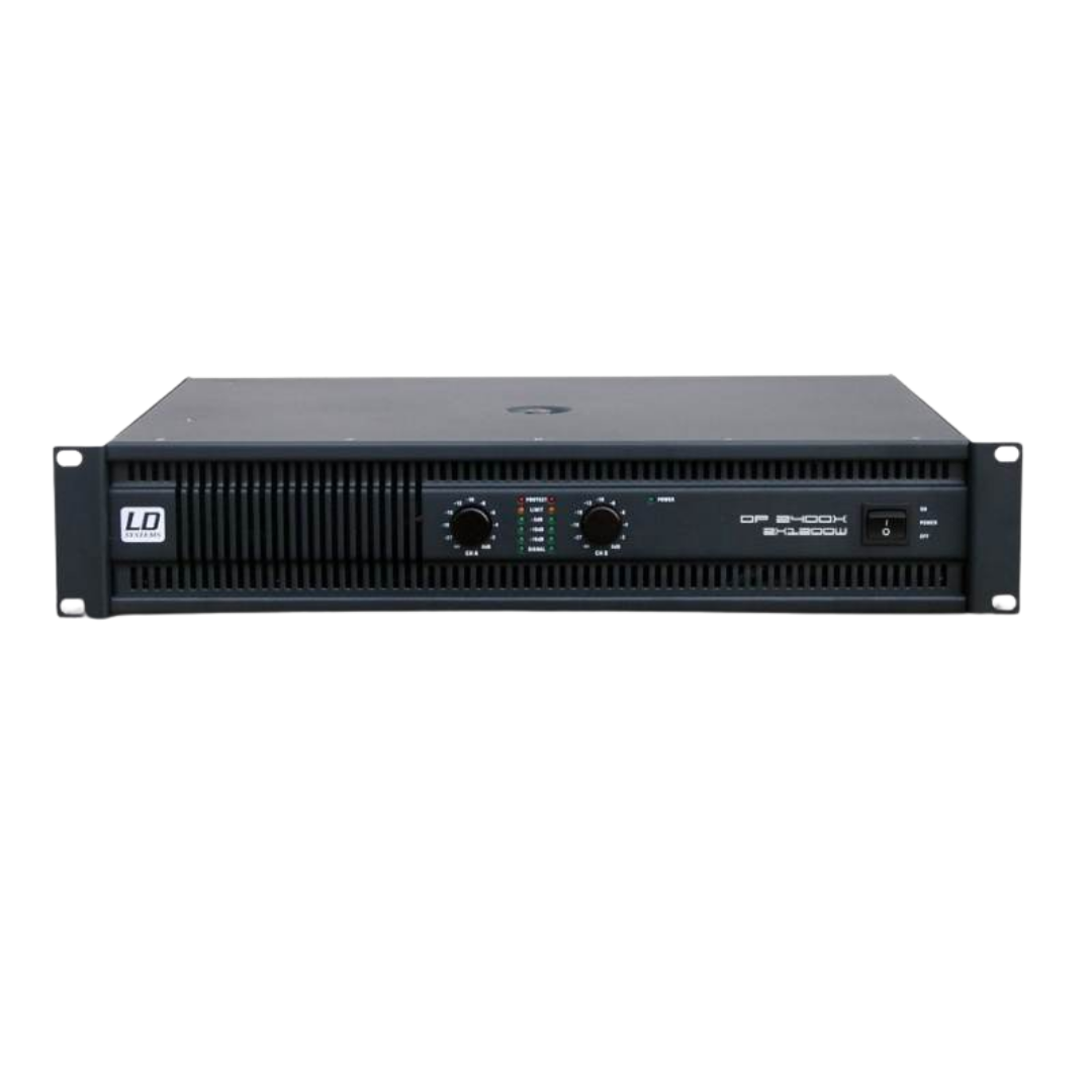 LD Systems LDDP1600 120V | Amplificador de Potencia Clase H Profesional 2×800W Rack 19”