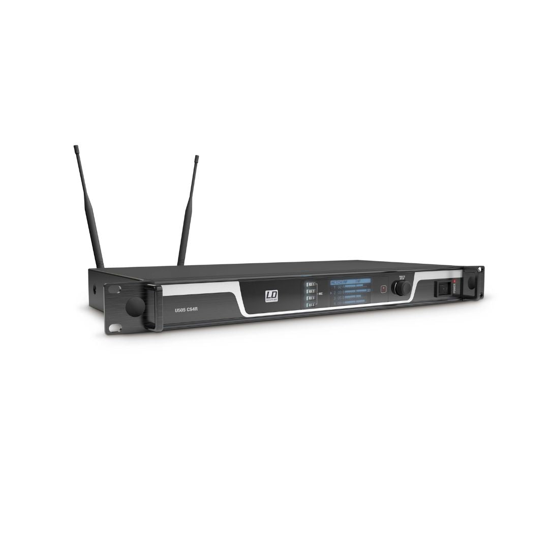 LD Systems LDU505CS4 | Sistema Inalámbrico de Conferencia UHF 4 Canales True Diversity