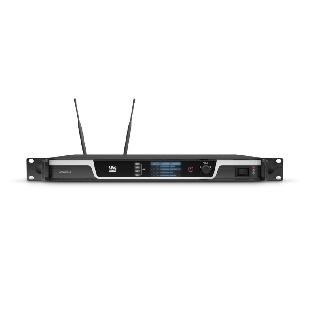LD Systems LDU506CS4 | Sistema Inalámbrico de Conferencia UHF 4 Canales True Diversity