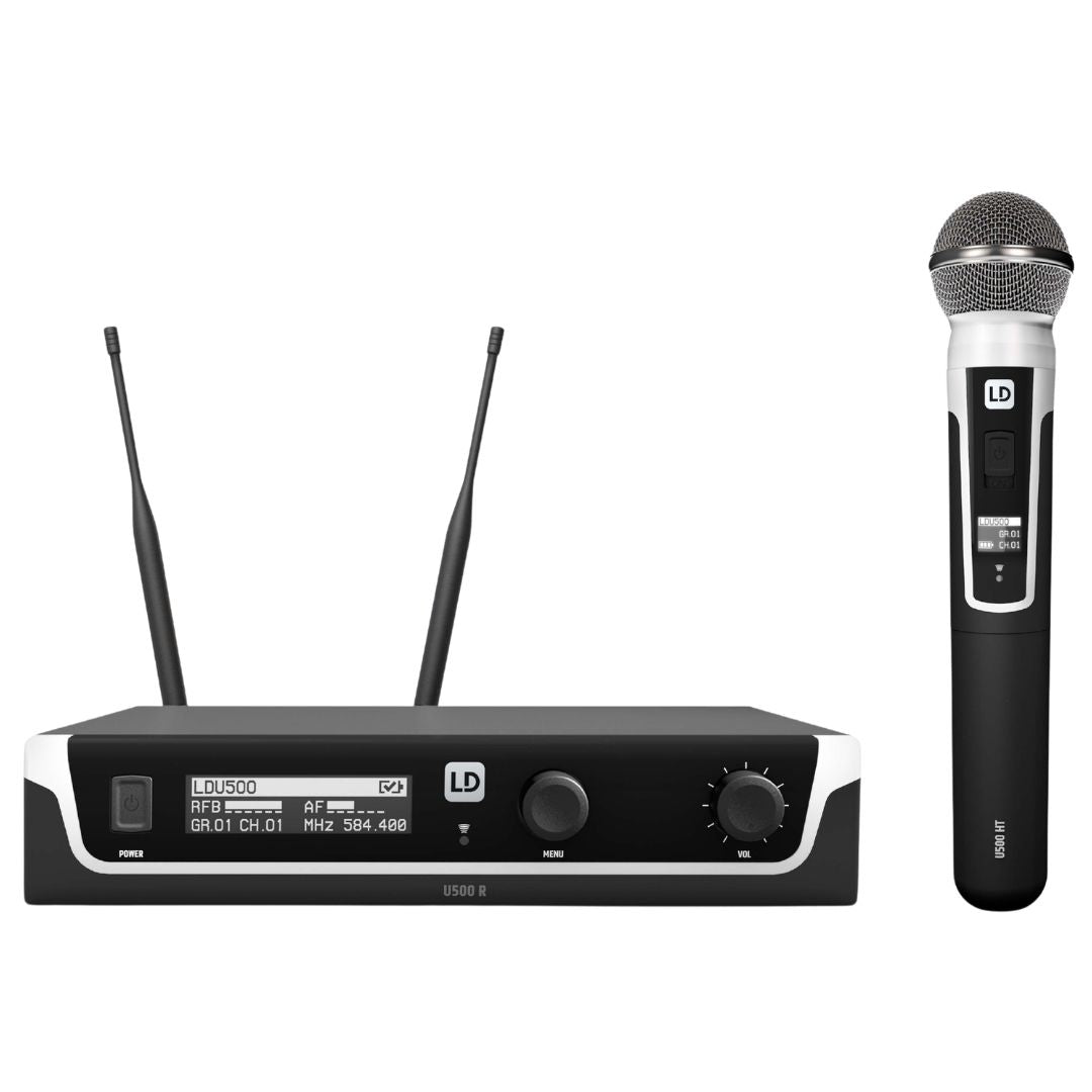 LD Systems U506HHD | Sistema de Micrófono Inalámbrico Doble Profesional UHF