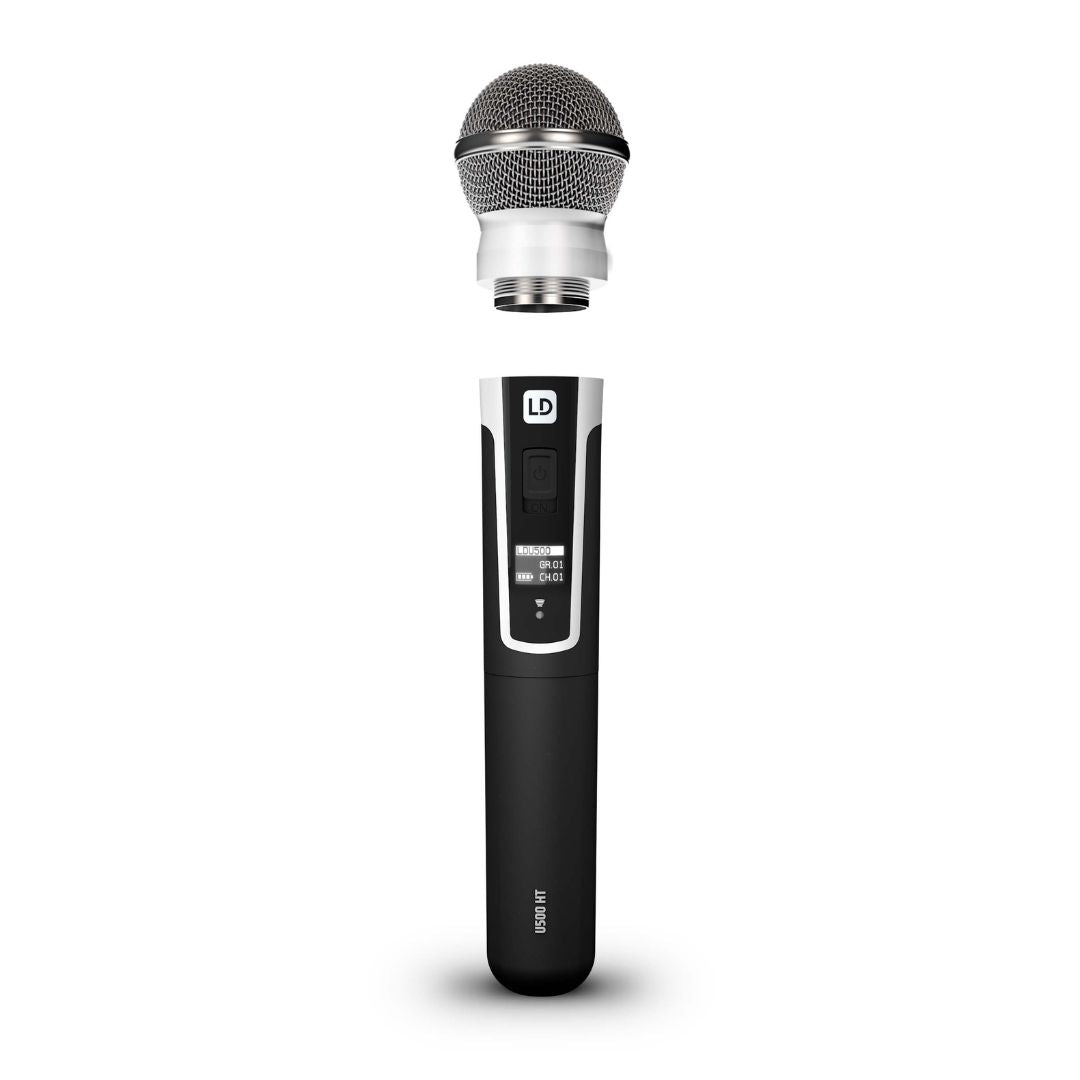 LD Systems U506HHD | Sistema de Micrófono Inalámbrico Doble Profesional UHF