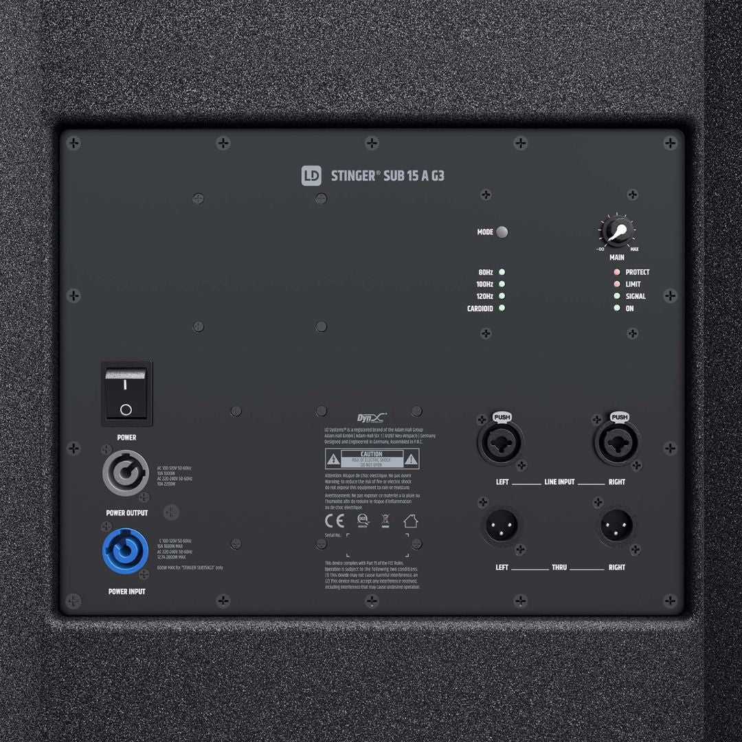 LD Systems STINGER SUB 15 AG3 | Subwoofer Activo Profesional 15”