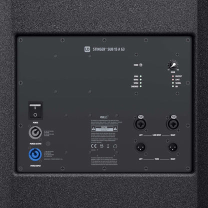 LD Systems STINGER SUB 15 AG3 | Subwoofer Activo Profesional 15”