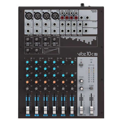 LD Systems VIBZ 10 C | Consola Analógica Profesional de 10 Canales con Compresor
