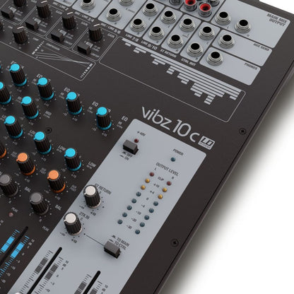 LD Systems VIBZ 10 C | Consola Analógica Profesional de 10 Canales con Compresor