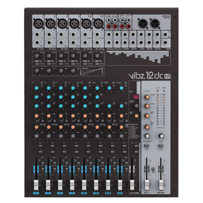LD Systems VIBZ 12 DC | Consola Analógica Profesional de 12 Canales con Efectos Digitales y Compresor