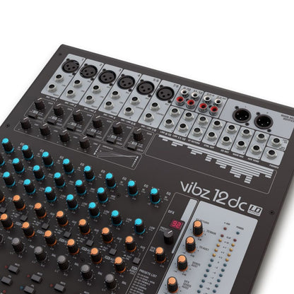 LD Systems VIBZ 12 DC | Consola Analógica Profesional de 12 Canales con Efectos Digitales y Compresor