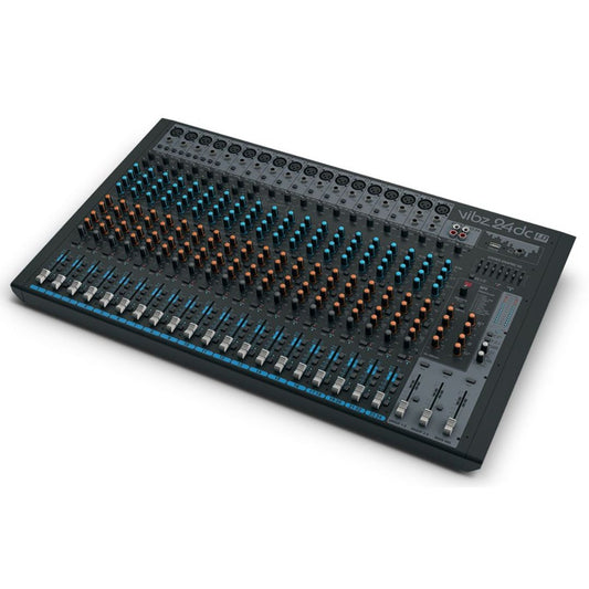 LD Systems VIBZ 24 DC | Consola Analógica Profesional de 24 Canales con Efectos Digitales y Compresor