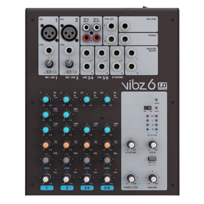 LD Systems VIBZ 6 | Consola Analógica Profesional de 6 Canales