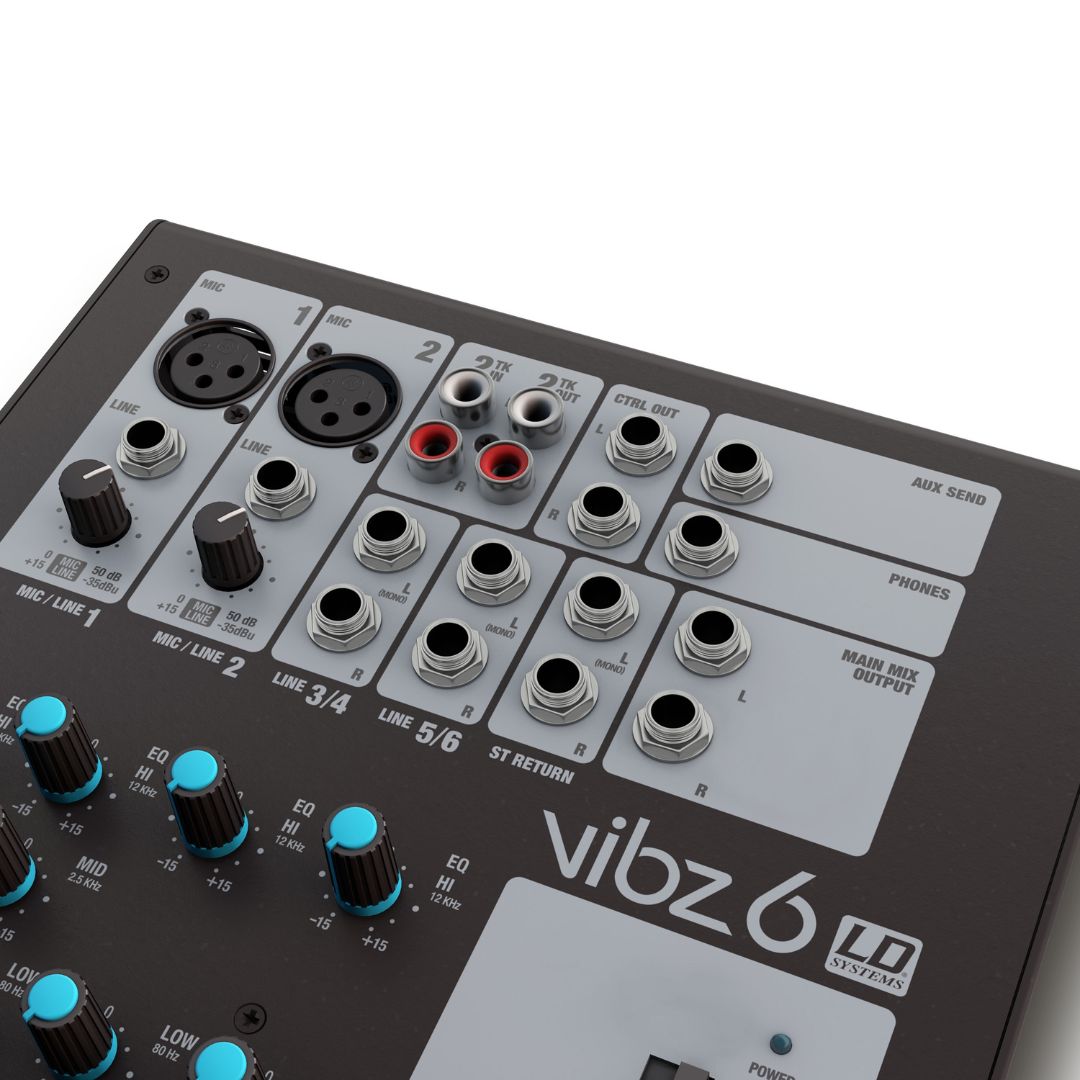 LD Systems VIBZ 6 | Consola Analógica Profesional de 6 Canales
