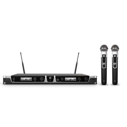 LD Systems LDU506HHD2 | Sistema Doble de Micrófonos Inalámbricos Profesionales True Diversity UHF