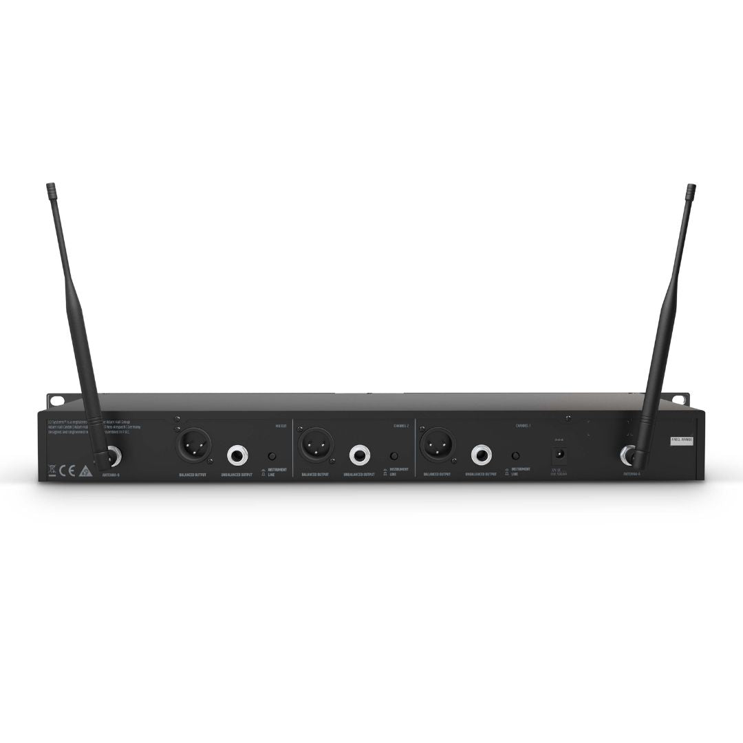 LD Systems LDU506HHD2 | Sistema Doble de Micrófonos Inalámbricos Profesionales True Diversity UHF