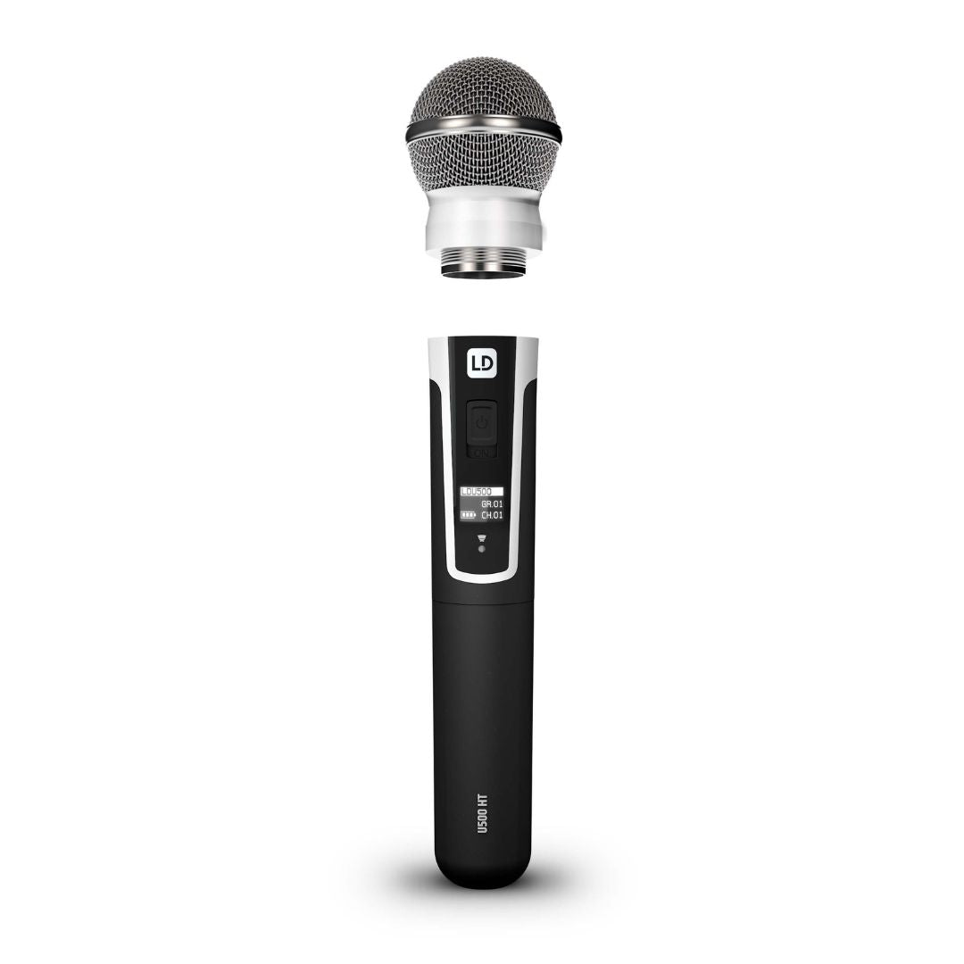 LD Systems LDU506HHD2 | Sistema Doble de Micrófonos Inalámbricos Profesionales True Diversity UHF